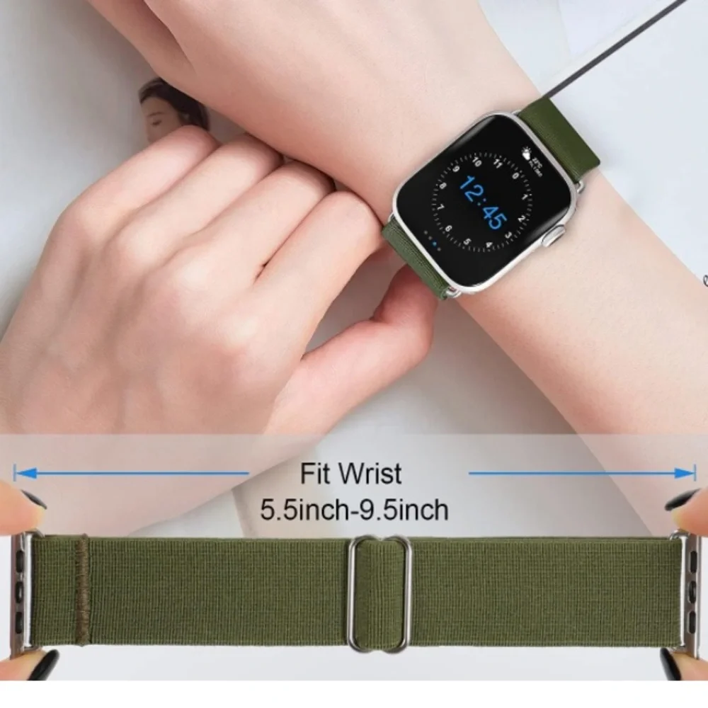 Stretchy Nylon Bands Compatible with Apple IWatch 38mm 40mm 41mm set of 3